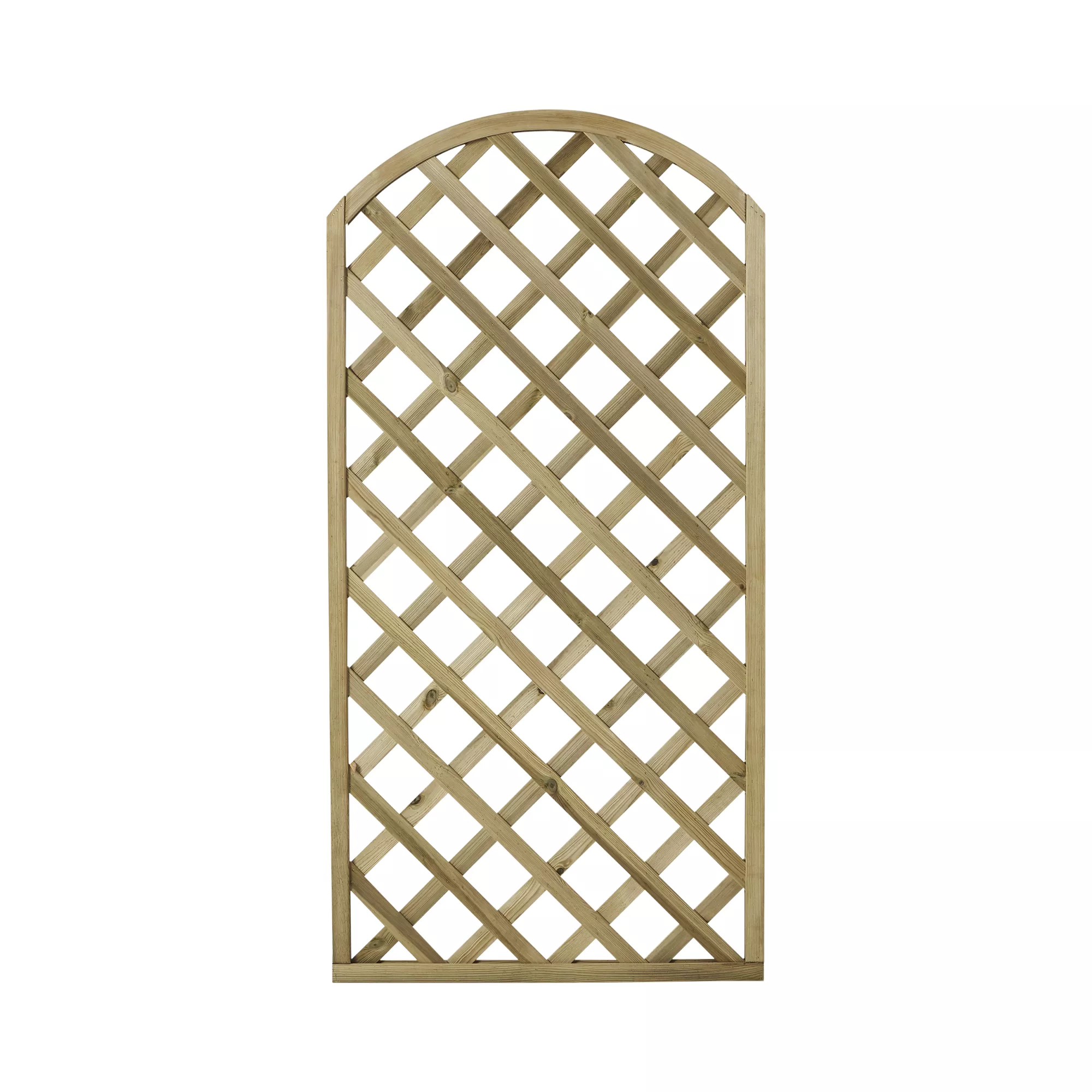 Arched Pine Trellis Panel (W)90cm X (H)180cm 3 Arched Pine Trellis Panel (W)90cm X (H)180cm