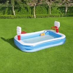 Bestway Bestway® Plain ABS Plastic & PVC Family Fun Pool (W) 1.68m X (L) 2.51m -Gardens And Landscaping bestway bestway plain abs plastic pvc family fun pool w 1 68m x l 2 51m6942138914153 02i