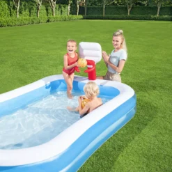 Bestway Bestway® Plain ABS Plastic & PVC Family Fun Pool (W) 1.68m X (L) 2.51m -Gardens And Landscaping bestway bestway plain abs plastic pvc family fun pool w 1 68m x l 2 51m6942138914153 05c