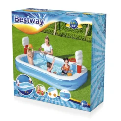Bestway Bestway® Plain ABS Plastic & PVC Family Fun Pool (W) 1.68m X (L) 2.51m -Gardens And Landscaping bestway bestway plain abs plastic pvc family fun pool w 1 68m x l 2 51m6942138914153 08c