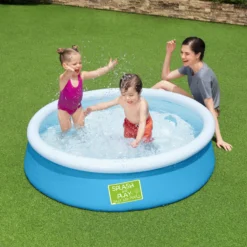 Bestway My First Fast Set Polyester (PES) & PVC Family Swimming Pool (W) 0.6m X (L) 0.6m -Gardens And Landscaping bestway my first fast set polyester pes pvc family swimming pool w 0 6m x l 0 6m6942138974980 02i bq