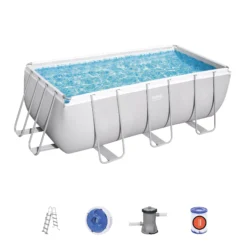 Bestway Power Steel Metal & Plastic Pool (W) 2.01m X (L) 4.12m 11 Bestway Power Steel Metal & Plastic Pool (W) 2.01m X (L) 4.12m -Gardens And Landscaping bestway power steel metal plastic pool w 2 01m x l 4 12m6942138986457 36c bq