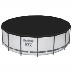 Bestway Steel Pro MAX™ Plain Polyvinyl Chloride (PVC) & Steel Pool (W) 4.57m X (L) 4.57m -Gardens And Landscaping bestway steel pro max plain polyvinyl chloride pvc steel pool w 4 57m x l 4 57m6941607328156 21c