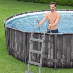 Bestway Steel Pro Max Polyvinyl Chloride (PVC) Family Swimming Pool (W) 3.66m X (L) 3.66m -Gardens And Landscaping bestway steel pro max polyvinyl chloride pvc family swimming pool w 3 66m x l 3 66m6942138984163 03i bq