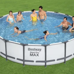 Bestway Steel Pro Max Polyvinyl Chloride (PVC) Pool (W) 5.49m X (L) 5.49m 13 Bestway Steel Pro Max Polyvinyl Chloride (PVC) Pool (W) 5.49m X (L) 5.49m -Gardens And Landscaping bestway steel pro max polyvinyl chloride pvc pool w 5 49m x l 5 49m6942138983791 02i bq