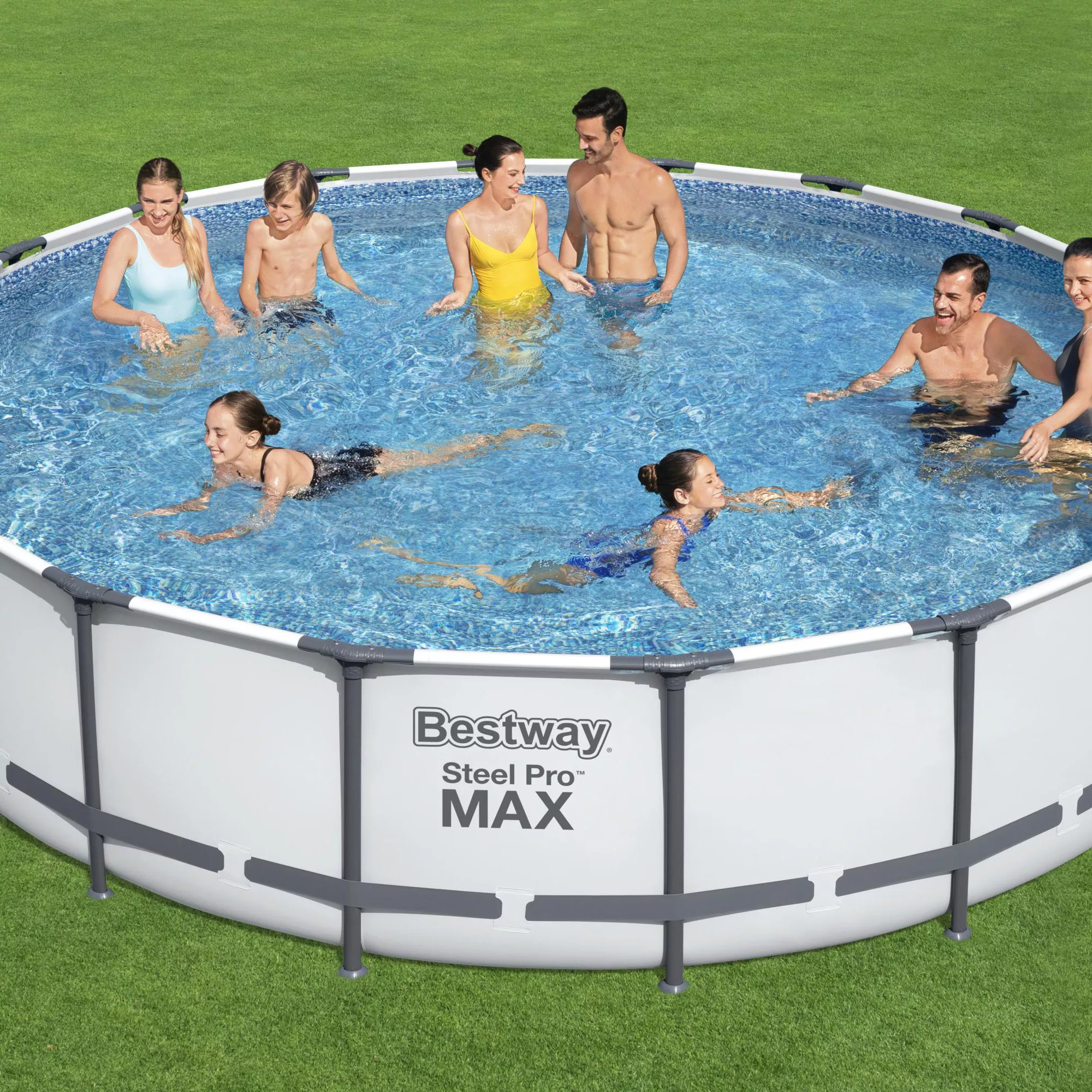 Bestway Steel Pro Max Polyvinyl Chloride (PVC) Pool (W) 5.49m X (L) 5.49m 8 Bestway Steel Pro Max Polyvinyl Chloride (PVC) Pool (W) 5.49m X (L) 5.49m - Image 6