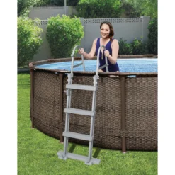 Bestway Steel Pro Rattan Print Metal & Plastic Pool -Gardens And Landscaping bestway steel pro rattan print metal plastic pool6942138986228 03i bq