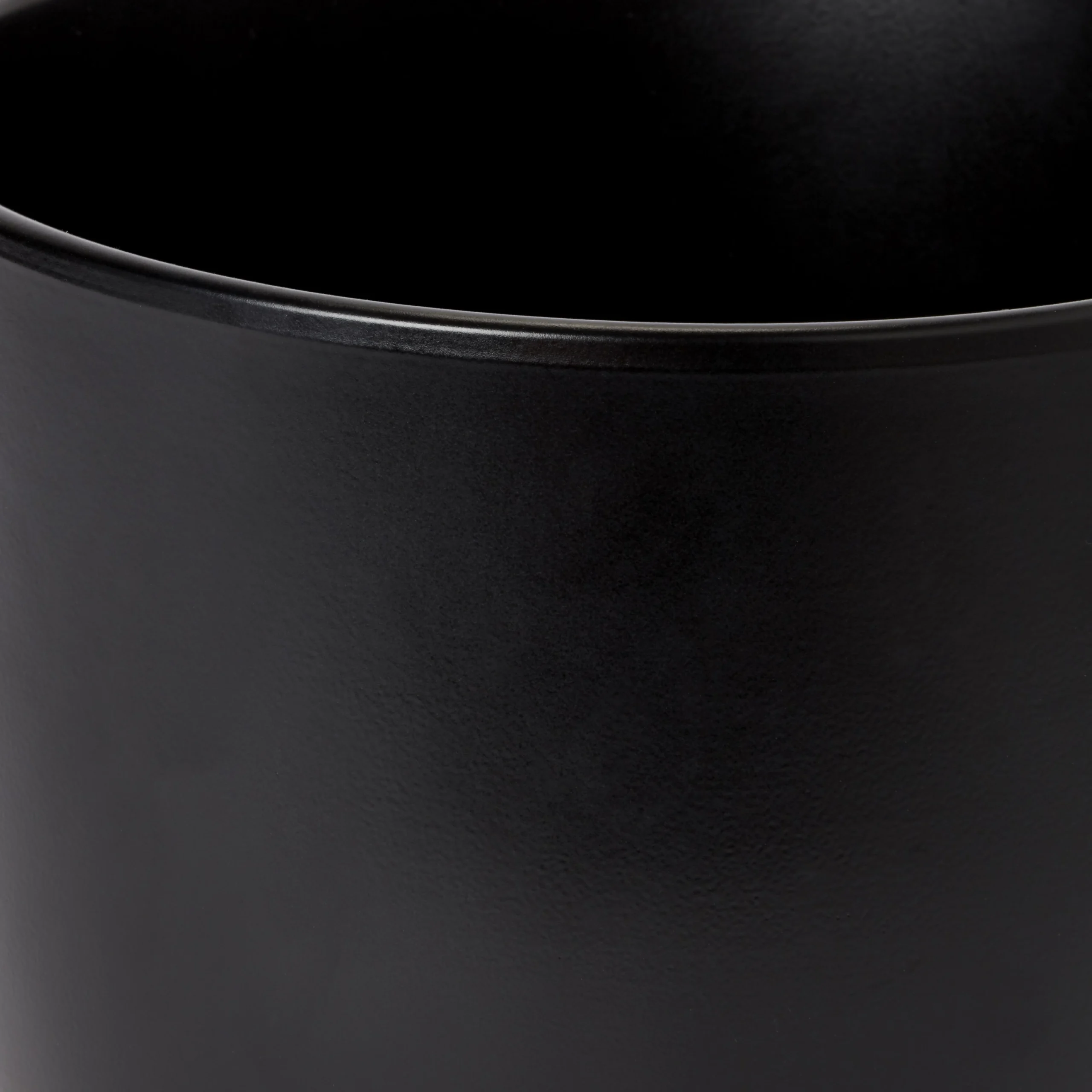 Black Ceramic Round Plant Pot (Dia)21.5cm 4 Black Ceramic Round Plant Pot (Dia)21.5cm - Image 2