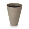 Blooma Momoka Grey Stone Effect Plastic Tall Circular Plant Pot (Dia)40cm -Gardens And Landscaping blooma momoka grey stone effect plastic tall circular plant pot dia 40cm3663602700883 01bq