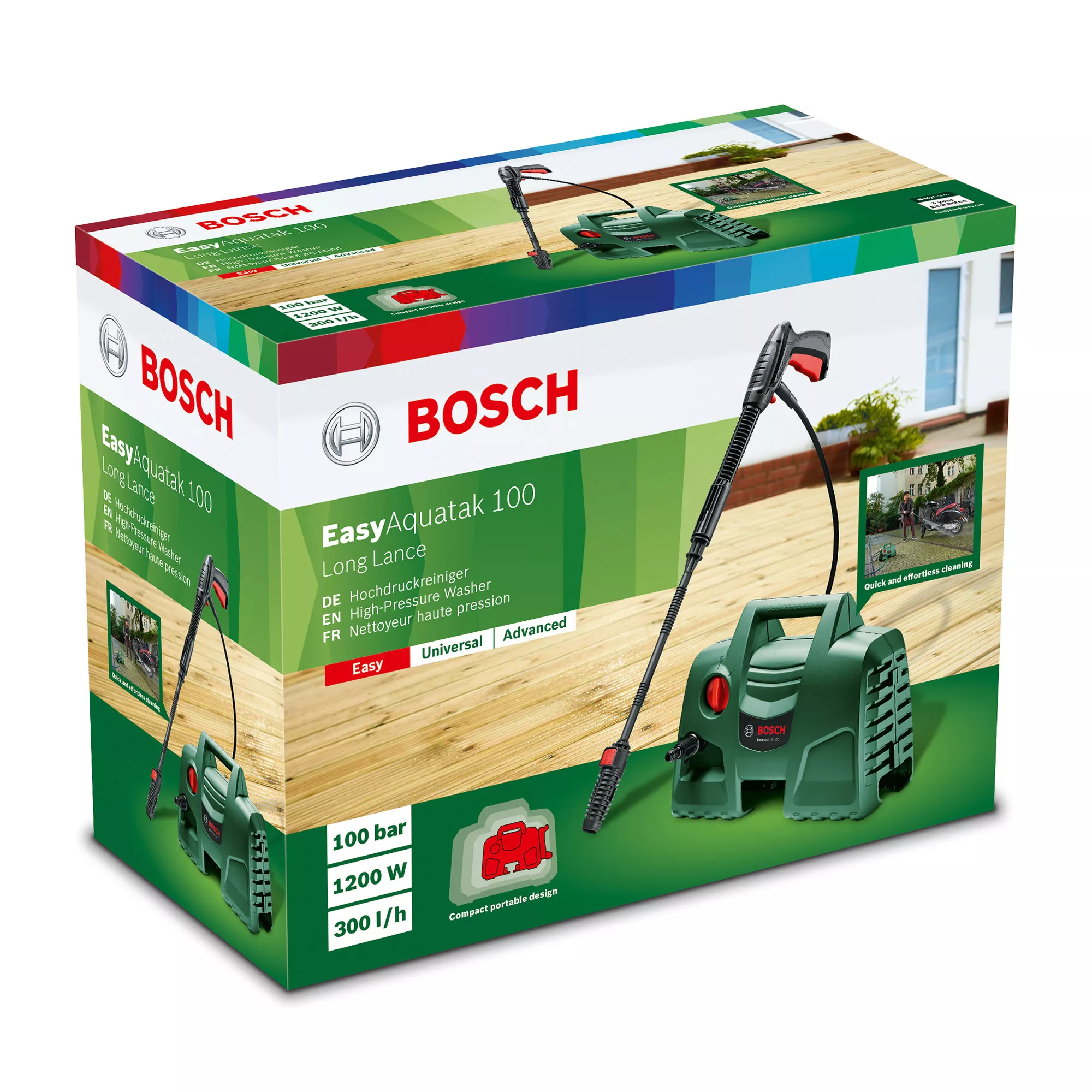 Bosch EasyAquatak 100 Long Lance Corded Pressure Washer 1.2kW EasyAquatak 100 Long Lance 5 Bosch EasyAquatak 100 Long Lance Corded Pressure Washer 1.2kW EasyAquatak 100 Long Lance - Image 3