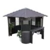 Canadian Spa Company Frazer Square Gazebo, (W)3.37m (D)3.37m - Assembly Required -Gardens And Landscaping canadian spa company frazer square gazebo w 3 37m d 3 37m assembly required0700697209570 02c bq