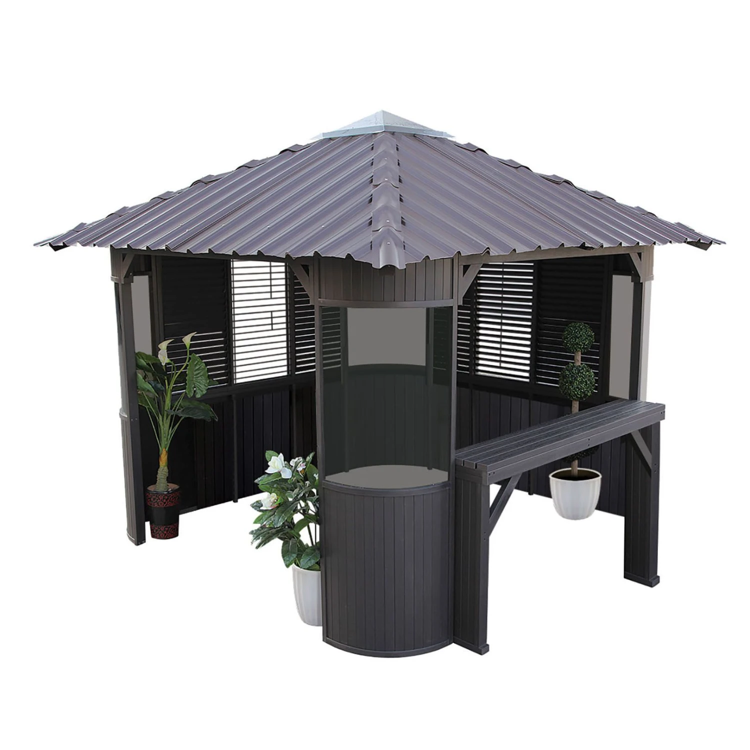 Canadian Spa Company Frazer Square Gazebo, (W)3.37m (D)3.37m - Assembly Required 3 Canadian Spa Company Frazer Square Gazebo, (W)3.37m (D)3.37m - Assembly Required
