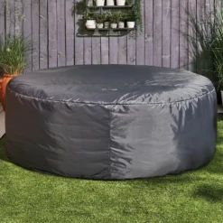 CleverSpa Grey Circular Hot Tub Cover -Gardens And Landscaping cleverspa grey circular hot tub cover5019008882872 01i BQ