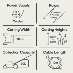 Flymo Easiglide 300V Corded Hover Lawnmower -Gardens And Landscaping flymo easiglide 300v corded hover lawnmower7392930542518 01t EN bq