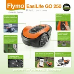 Flymo Easilife Go 250 Cordless Robotic Lawnmower -Gardens And Landscaping flymo easilife go 250 cordless robotic lawnmower7392930545144 01t bq