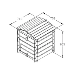Forest Garden Beehive Composter 250L -Gardens And Landscaping forest garden beehive composter 250l5013053134870 01t