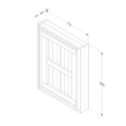 Forest Garden Fold Down Timber Garden Bar (Base Not Required) -Gardens And Landscaping forest garden fold down timber garden bar base not required 5013053192276 02t