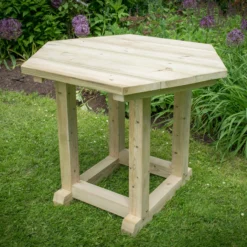 Forest Garden Furnished Hexagonal Gazebo, (W)3.3m (D)2.84m -Gardens And Landscaping forest garden furnished hexagonal gazebo w 3 3m d 2 84m5013053172377 02i