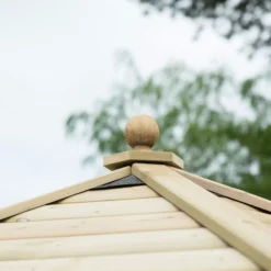 Forest Garden Furnished Hexagonal Gazebo, (W)3.3m (D)2.84m -Gardens And Landscaping forest garden furnished hexagonal gazebo w 3 3m d 2 84m5013053172377 08i