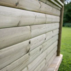 Forest Garden Hexagonal Gazebo With Cedar Roof, (W)4.9m (D)4.24m -Gardens And Landscaping forest garden hexagonal gazebo with cedar roof w 4 9m d 4 24m5013053163436 04i