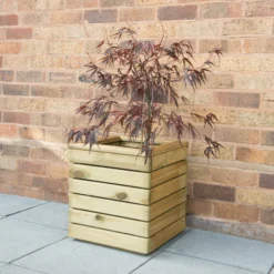 Forest Garden Linear Wooden Rectangular Planter -Gardens And Landscaping forest garden linear wooden rectangular planter5013053160299 01i bq