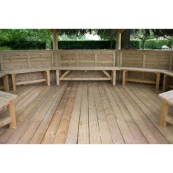 Forest Garden Premium Furnished Octagonal Gazebo, (W)5.27m (D)3.78m -Gardens And Landscaping forest garden premium furnished octagonal gazebo w 5 27m d 3 78m5013053172681 02i