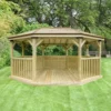 Forest Garden Premium Octagonal Gazebo, (W)5.27m (D)3.78m 2 Forest Garden Premium Octagonal Gazebo, (W)5.27m (D)3.78m -Gardens And Landscaping forest garden premium octagonal gazebo w 5 27m d 3 78m5013053163467 01i bq