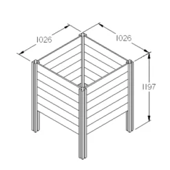 Forest Garden Slot Down Composter 650L -Gardens And Landscaping forest garden slot down composter 650l5013053132241 01t