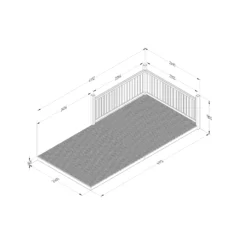 Forest Garden Softwood Decking Kit,, X3 Post X2 Balustrade (L) 1.31m X (W) 4.91m 5 Forest Garden Softwood Decking Kit,, X3 Post X2 Balustrade (L) 1.31m X (W) 4.91m -Gardens And Landscaping forest garden softwood decking kit x3 post x2 balustrade l 1 31m x w 4 91m5013053192382 01t