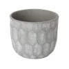 GoodHome Grey Clay Honeycomb Circular Plant Pot (Dia)20.4cm 2 GoodHome Grey Clay Honeycomb Circular Plant Pot (Dia)20.4cm -Gardens And Landscaping goodhome grey clay honeycomb circular plant pot dia 20 4cm3663602441441 02c bq