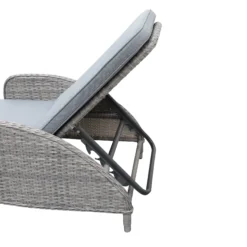 GoodHome Hamilton Steeple Grey Rattan Effect Sun Lounger -Gardens And Landscaping goodhome hamilton steeple grey rattan effect sun lounger5059340676159 37c
