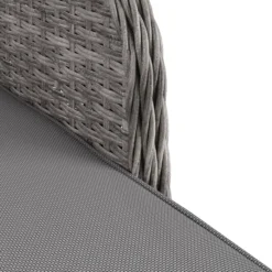 GoodHome Hamilton Steeple Grey Rattan Effect Sun Lounger -Gardens And Landscaping goodhome hamilton steeple grey rattan effect sun lounger5059340676159 38c