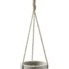 GoodHome Makah Grey Terrazzo Effect Cement Circular Hanging Pot (Dia)15cm -Gardens And Landscaping goodhome makah grey terrazzo effect cement circular hanging pot dia 15cm5059340328096 01c