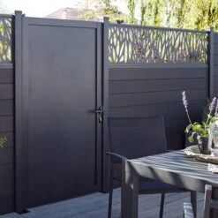 GoodHome Neva Aluminium Gate, (H)1.72m (W)0.93m -Gardens And Landscaping goodhome neva aluminium gate h 1 72m w 0 93m3663602943068 02bq