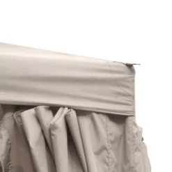 GoodHome Preston Taupe Square Gazebo, (W)3m (D)3m - Assembly Required -Gardens And Landscaping goodhome preston taupe square gazebo w 3m d 3m assembly required5059340125497 36c