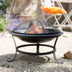 La Hacienda Albion Steel Firepit -Gardens And Landscaping la hacienda albion steel firepit5055025581657 03i bq