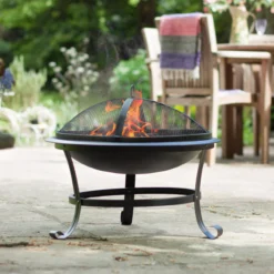 La Hacienda Albion Steel Firepit -Gardens And Landscaping la hacienda albion steel firepit5055025581657 06i bq