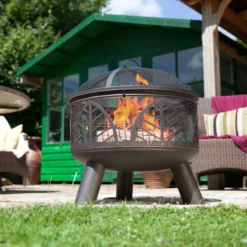 La Hacienda Alexis Steel Firepit -Gardens And Landscaping la hacienda alexis steel firepit5055025581688 01i bq