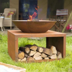 La Hacienda Moho Steel Firepit -Gardens And Landscaping la hacienda moho steel firepit5055025582630 03i BQ