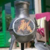 La Hacienda Panama Cast Iron & Steel Chiminea -Gardens And Landscaping la hacienda panama cast iron steel chiminea5055025591182 01i bq