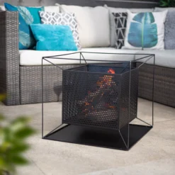 La Hacienda Quadrada Steel Firepit -Gardens And Landscaping la hacienda quadrada steel firepit5055025586355 06i bq