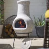 La Hacienda Wela Clay Chiminea -Gardens And Landscaping la hacienda wela clay chiminea5055025672096 02i bq