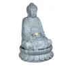 Mains-powered Buddha Water Feature With LED Lights (H)86cm -Gardens And Landscaping mains powered buddha water feature with led lights h 86cm5053844243619 01c bq
