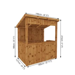 Mercia 6x4 Pent Tongue & Groove Garden Bar -Gardens And Landscaping mercia 6x4 pent tongue groove garden bar5029442002538 01t BQ
