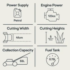 Mountfield SP160R 123cc Petrol Rotary Lawnmower -Gardens And Landscaping mountfield sp160r 123cc petrol rotary lawnmower8008984848313 01t EN bq