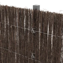 Natural Brushwood Garden Screen (H)1m (W)3m -Gardens And Landscaping natural brushwood garden screen h 1m w 3m3663602428084 38c