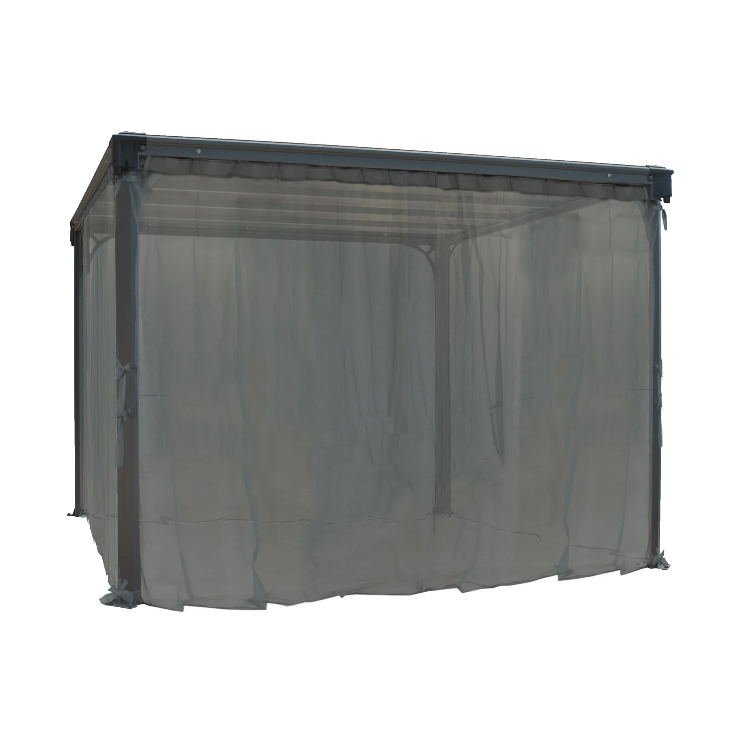 Palram - Canopia 3K Series Grey Polyester (PES) Gazebo Netting, Pack Of 6 (L)2170mm (W)3660mm 5 Palram - Canopia 3K Series Grey Polyester (PES) Gazebo Netting, Pack Of 6 (L)2170mm (W)3660mm - Image 3