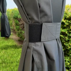 Palram - Canopia Dallas Grey Polyester (PES) Gazebo Curtain, Pack Of 4 (L)2120mm (W)4090mm -Gardens And Landscaping palram canopia dallas grey polyester pes gazebo curtain pack of 4 l 2120mm w 4090mm7290108602678 02i