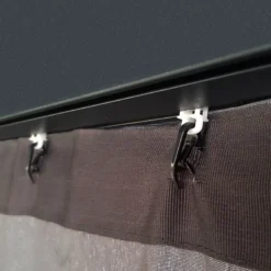 Palram - Canopia Dallas Grey Polyester (PES) Gazebo Curtain, Pack Of 4 (L)2120mm (W)4090mm -Gardens And Landscaping palram canopia dallas grey polyester pes gazebo curtain pack of 4 l 2120mm w 4090mm7290108602678 04i