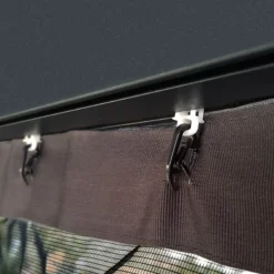 Palram - Canopia Dallas Grey Polyester (PES) Gazebo Netting, Pack Of 4 (L)2120mm (W)4090mm -Gardens And Landscaping palram canopia dallas grey polyester pes gazebo netting pack of 4 l 2120mm w 4090mm7290108602685 02i